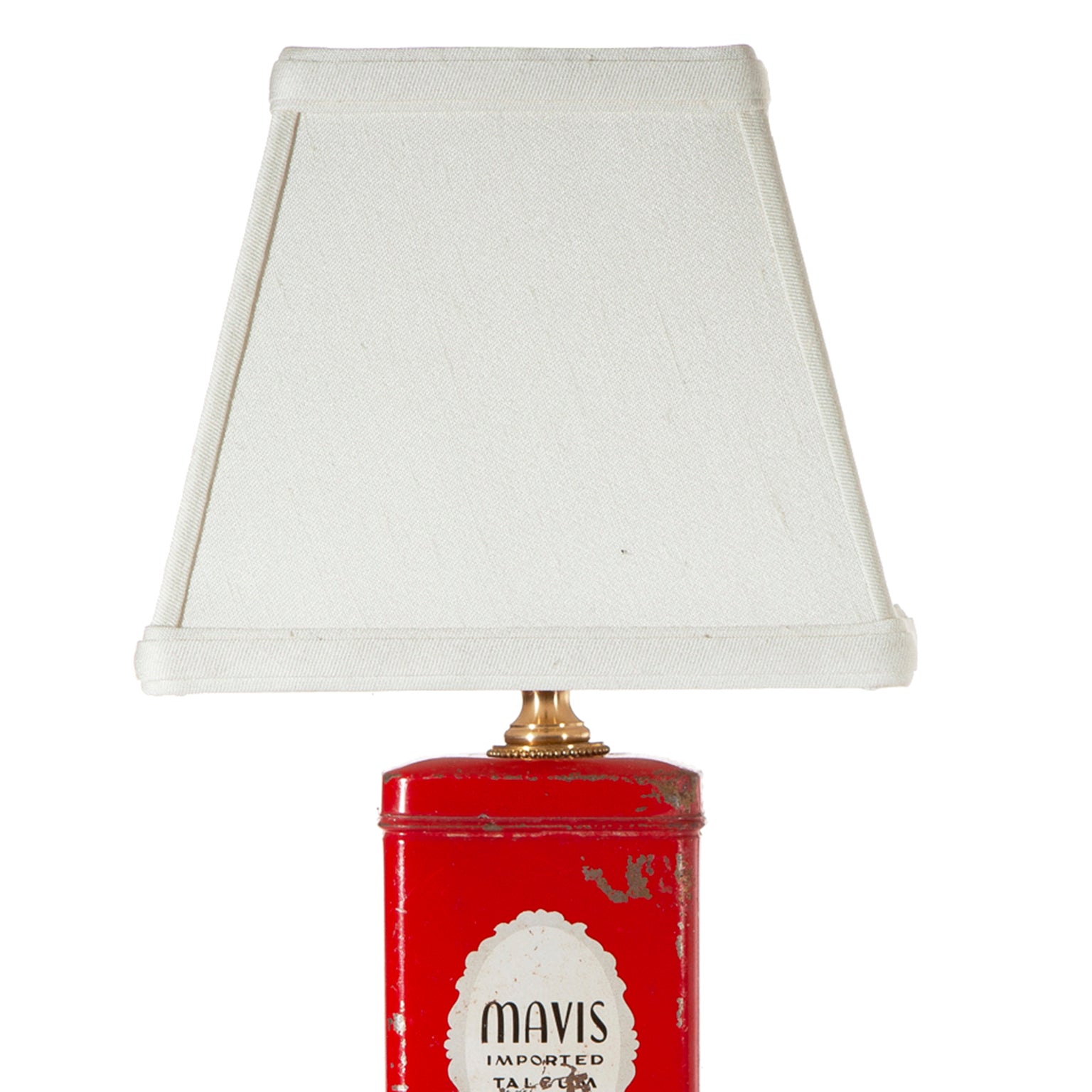 vintage red lampshade