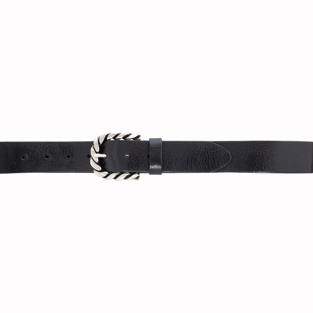 Zoe-35mm Full Grain Italian Leather Belt – Custom Leather Canada Limited
