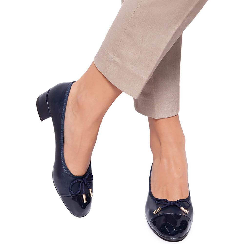 Pantofi dama Balerdee, Bleumarin