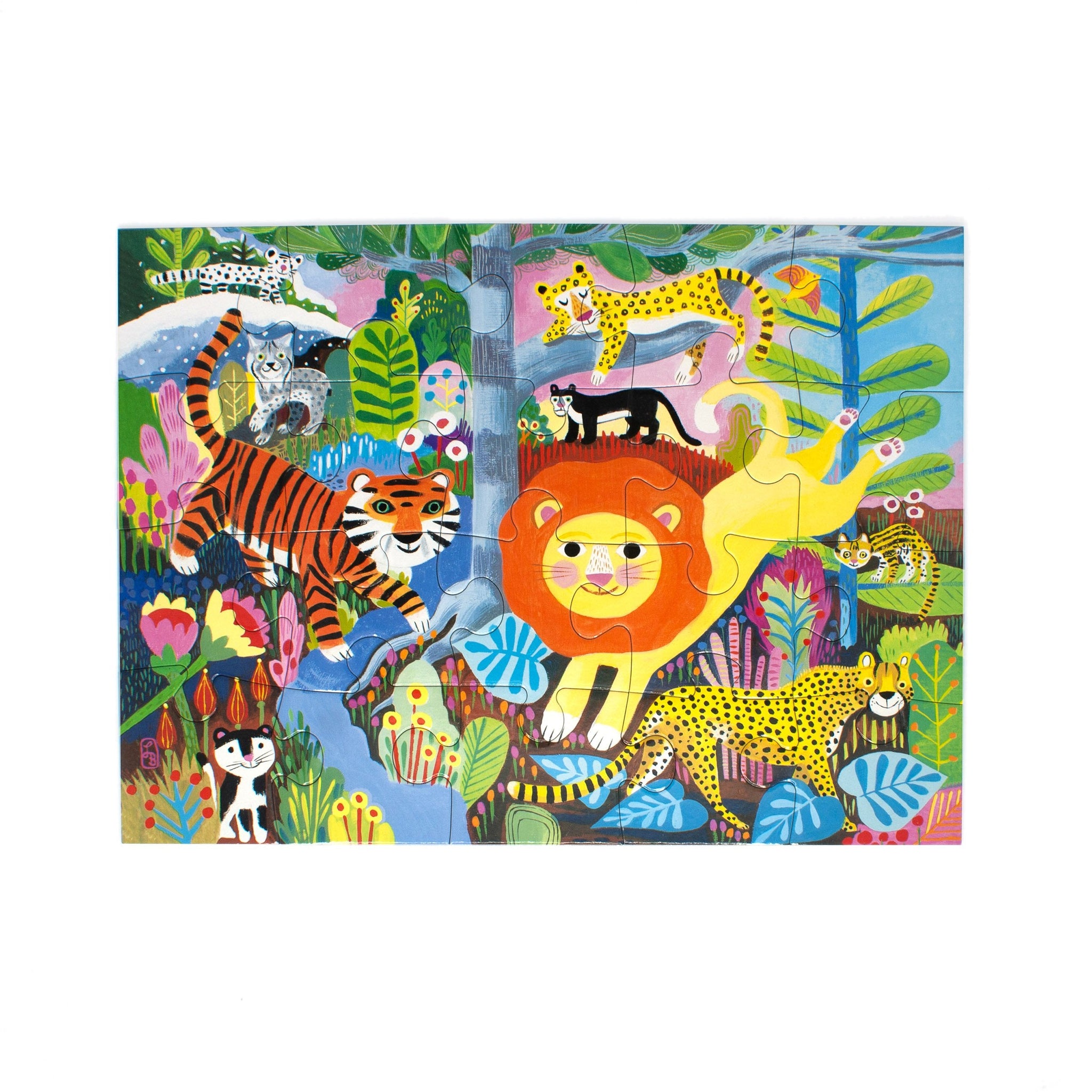 Big Cats Piece Puzzle Eeboo Brave Kind Bookshop