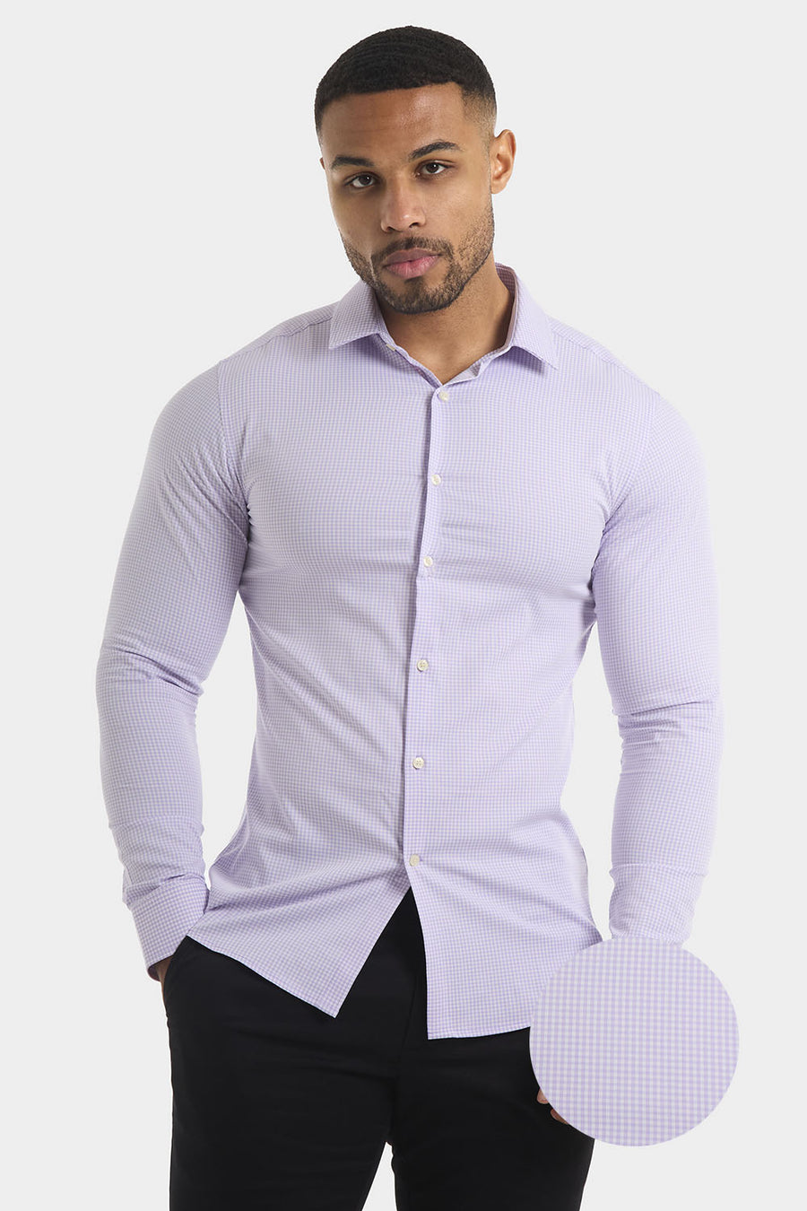 Essential Business Shirt in Striped Black - TAILORED ATHLETE - USA