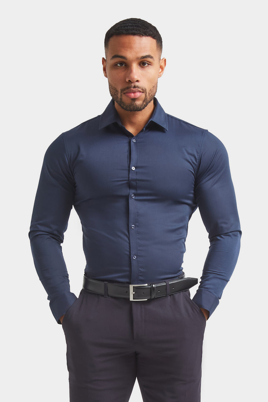 Muscle Fit Signature Shirt 2.0 in Burgundy - TAILORED ATHLETE - USA