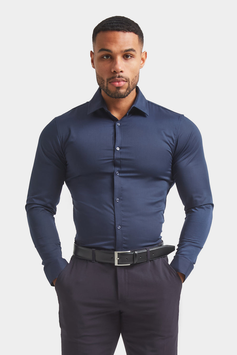 Muscle Fit Signature Shirt 2.0 in White - TAILORED ATHLETE - USA