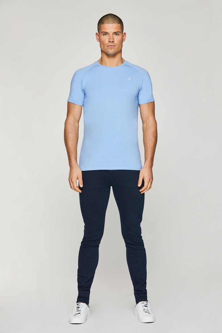 Essential T-Shirt in Blue Melange