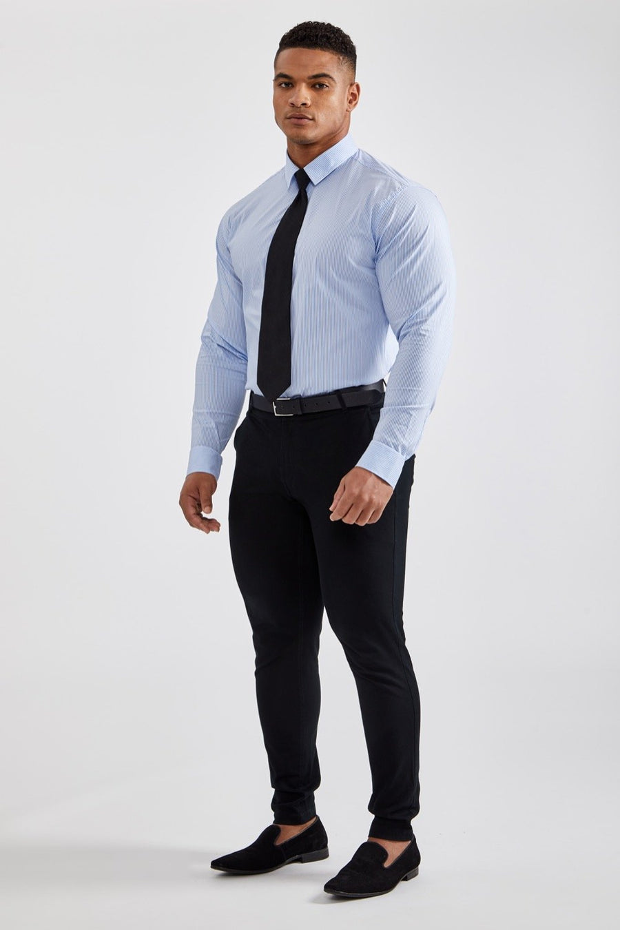 Buy Men Black Regular Fit Solid Full Sleeves Formal Shirt Online - 759982 |  Van Heusen