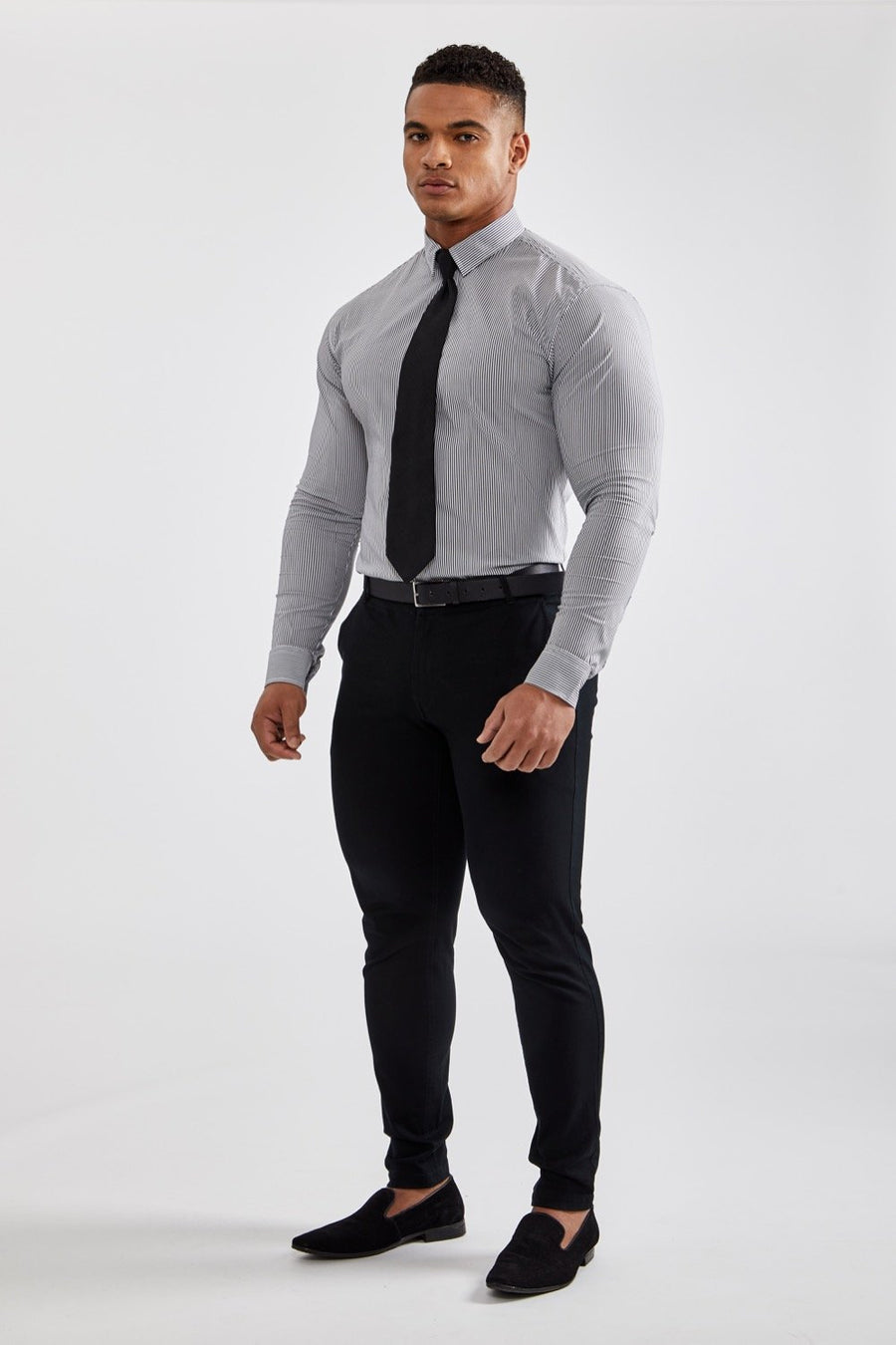 Waffle Long Sleeve T-Shirt in Dark Lead - TAILORED ATHLETE - USA