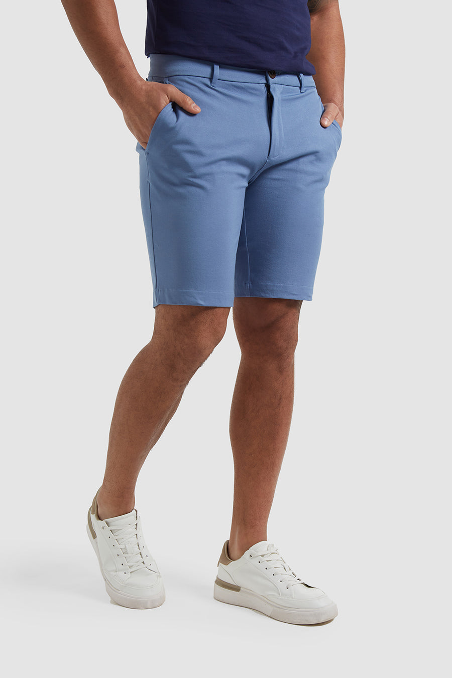 Athletic Fit Chino Shorts in Navy - TAILORED ATHLETE - USA