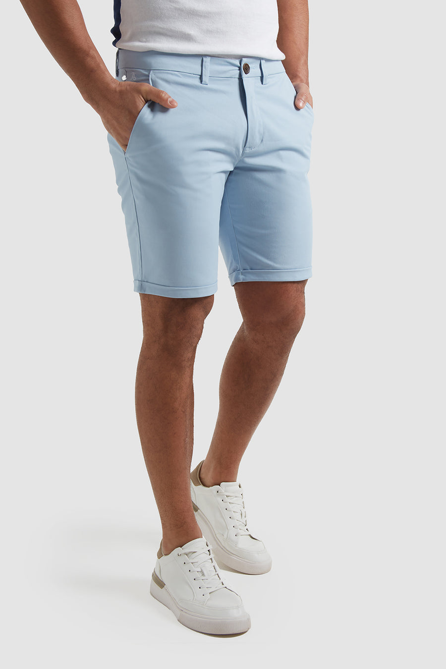 Athletic Fit Chino TAILORED in ATHLETE USA Navy - Shorts 
