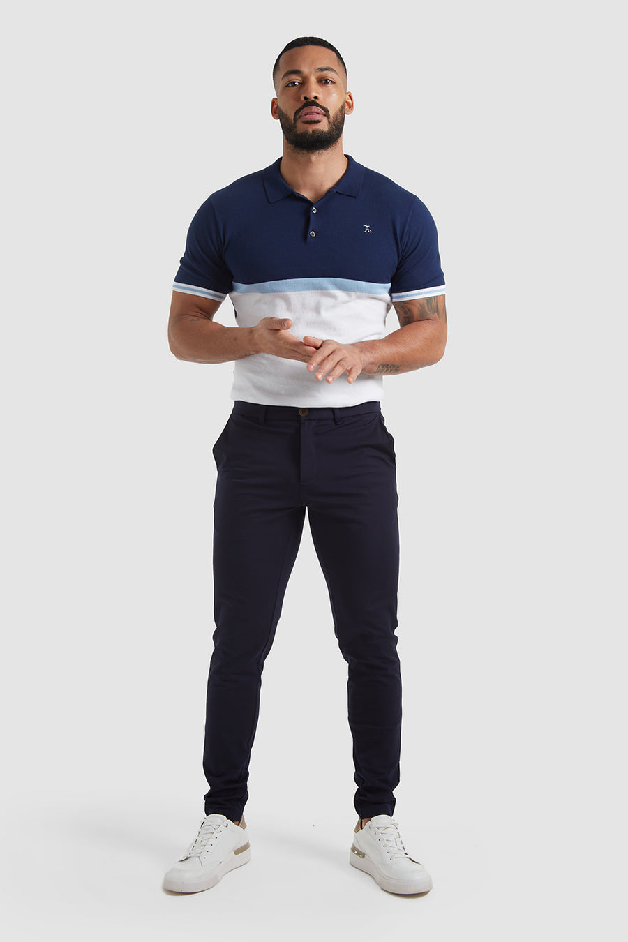 Twill Trousers in Smoke Grey - TAILORED ATHLETE - ROW