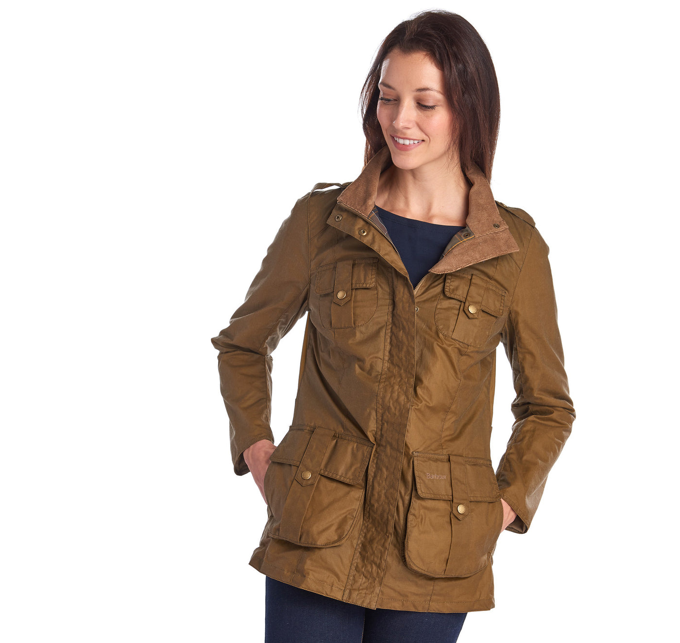 barbour wax jacket sand