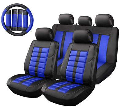 Executive Premium Car Seat Covers with PU Leather for Front & Rear