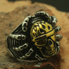 Spider Flame Skull Golden&Silver Ring 316L Stainless Steel Cool Biker Rock Party Best Gift - Mirage Novelty World