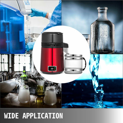 Water Distiller 4L 750W Dental Distilled Water Machine Filter Stainless Steel - Mirage Novelty World