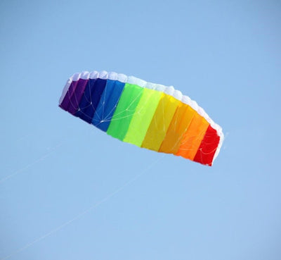 dual line 1.5m Parafoil kites flying rainbow Sports Beach stunt kite with handle ripstop nylon outdoor kitesurf - Mirage Novelty World
