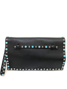 valentino rockstud wristlet clutch