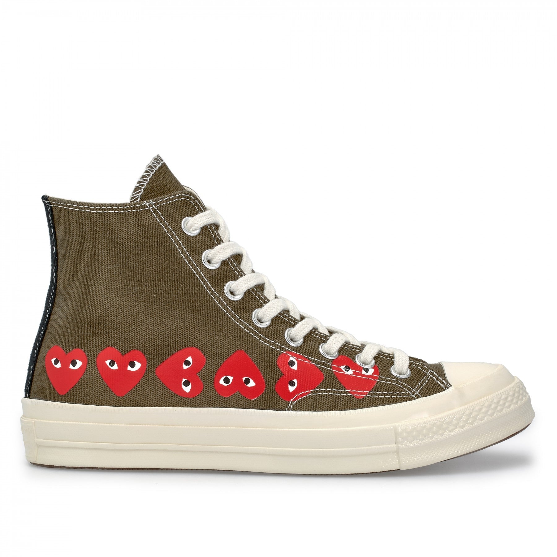 khaki high top converse