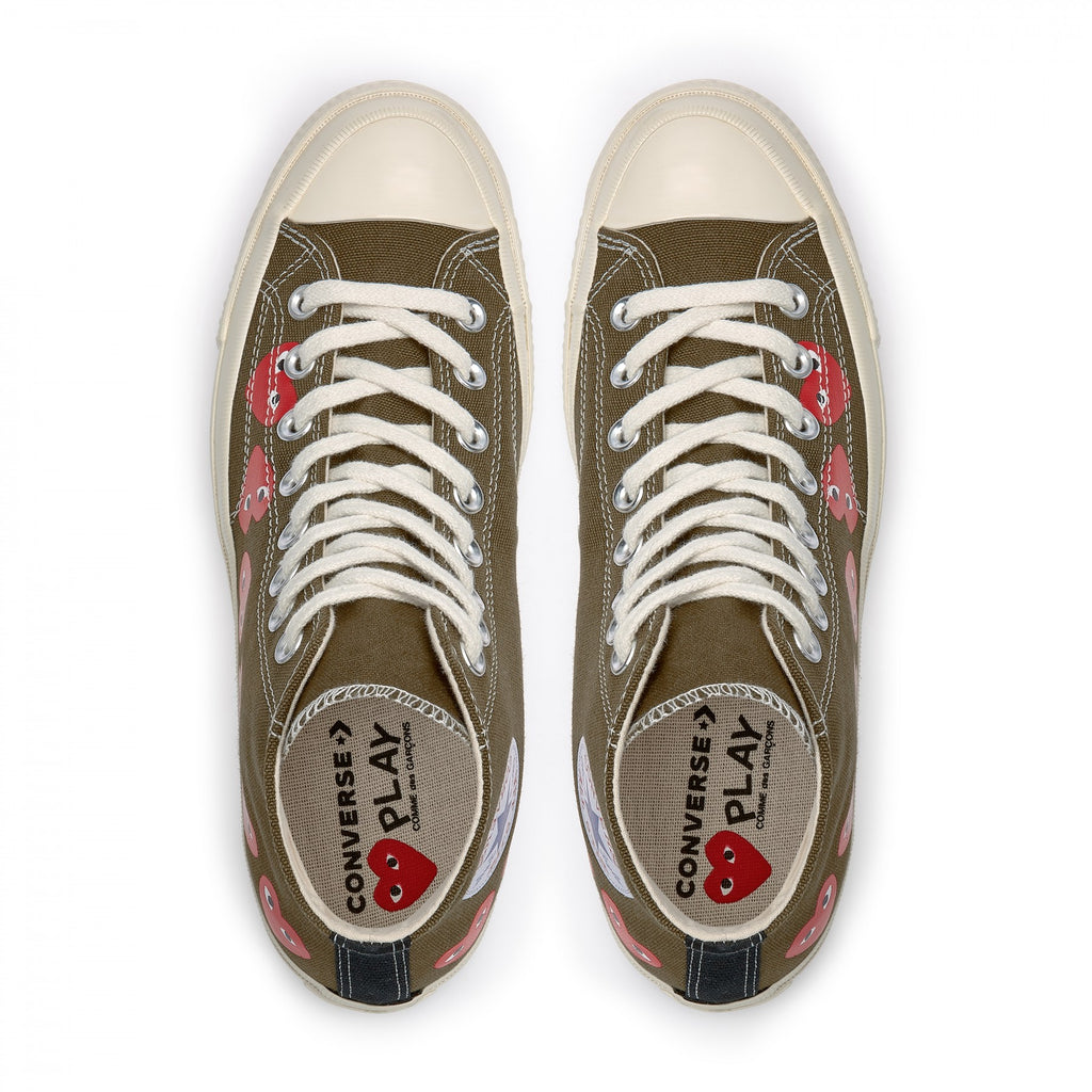 comme des garcons play x converse chuck taylor multi heart