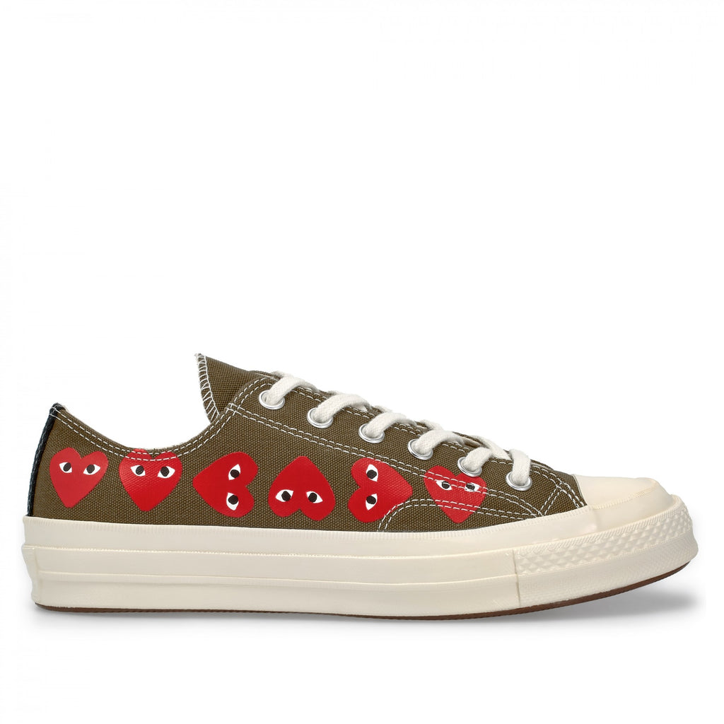 commes des garcon converse khaki