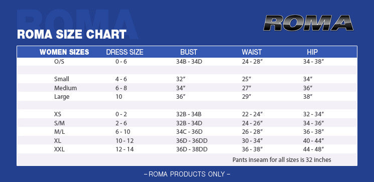 Size Charts – State Fair Seasons