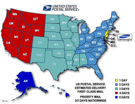 Usps Mail Delivery Time Chart