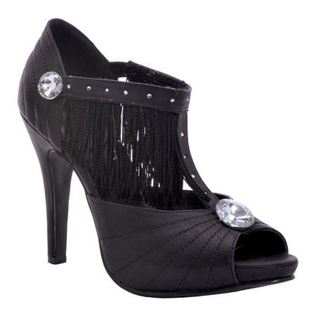 black flapper shoes