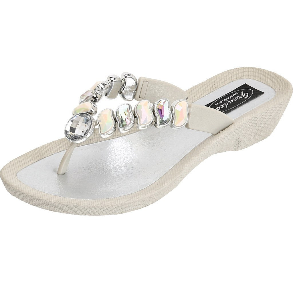 jeweled flip flops