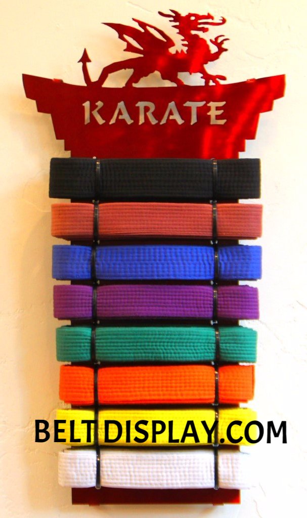 Karate Belt Display Rack | Martial Arts Belt Holder | Taekwondo Belt ...