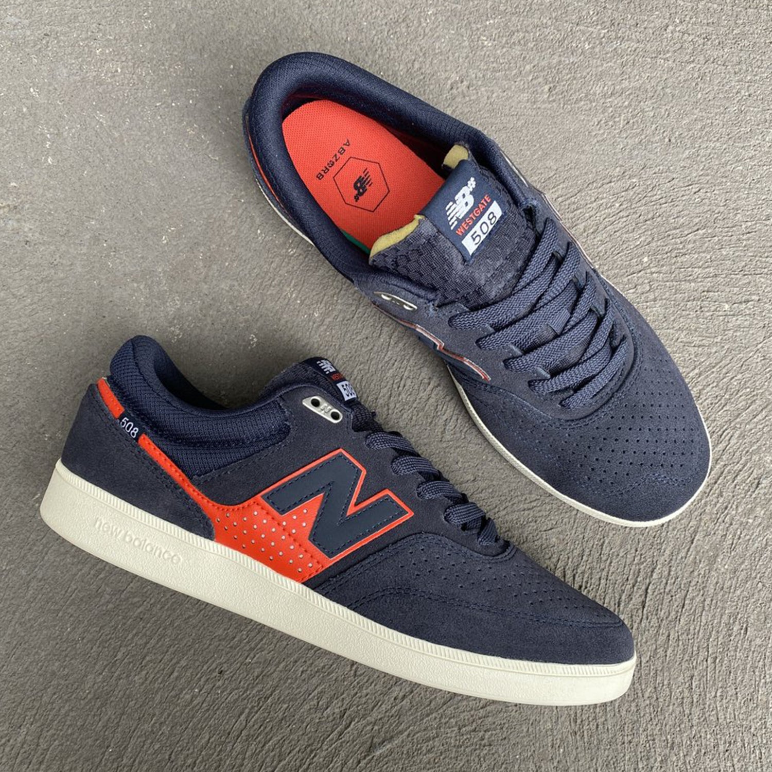 New Balance Numeric Westgate 508 Navy Red Orchard Skateshop