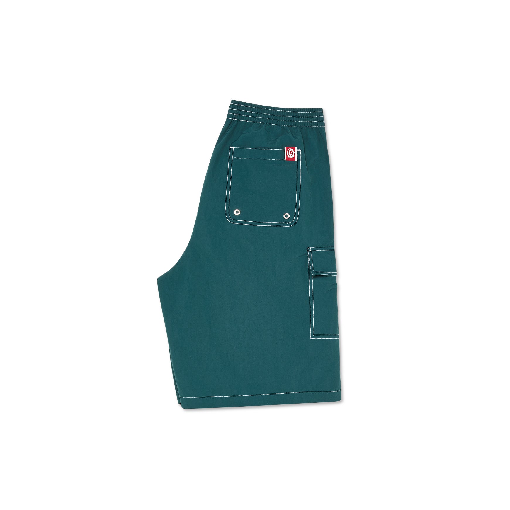 Polar Skate Co. Spiral Swim Shorts Dark Green - Orchard Skateshop