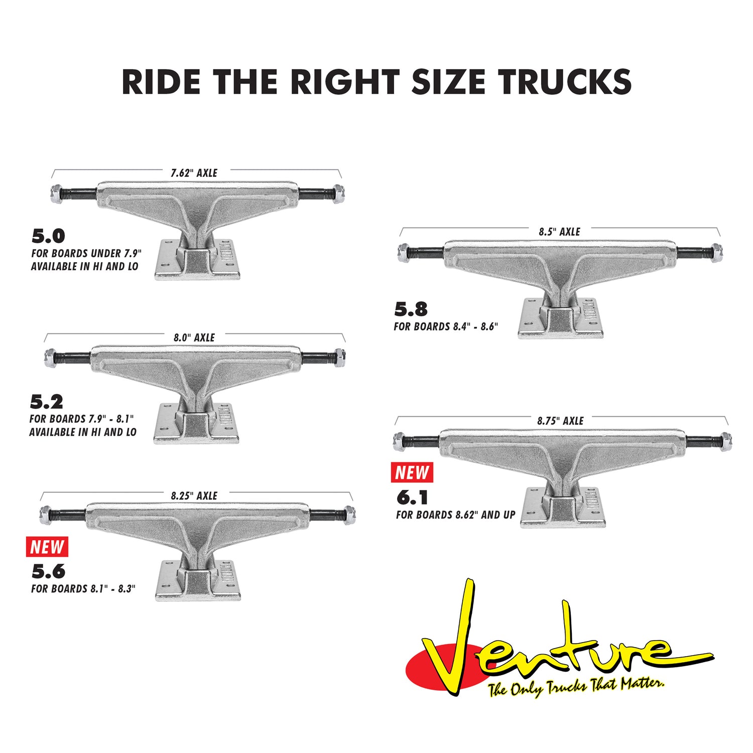 Venture Trucks All Polished (Sold As A Single Truck) - Orchard Skateshop