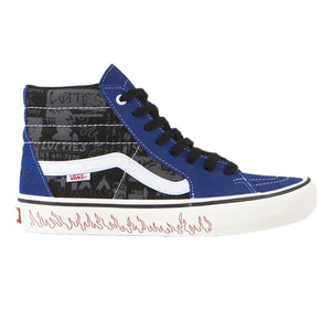 vans sk8 hi black blue