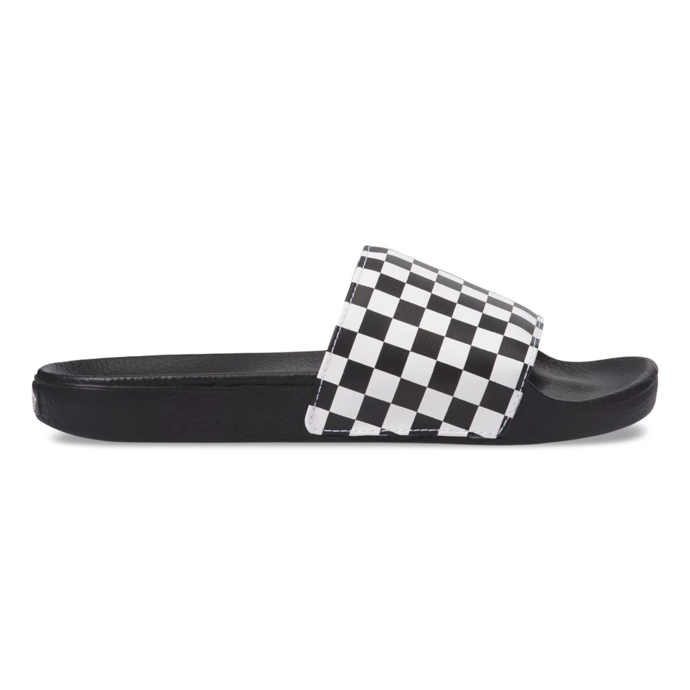 slide on checkerboard vans