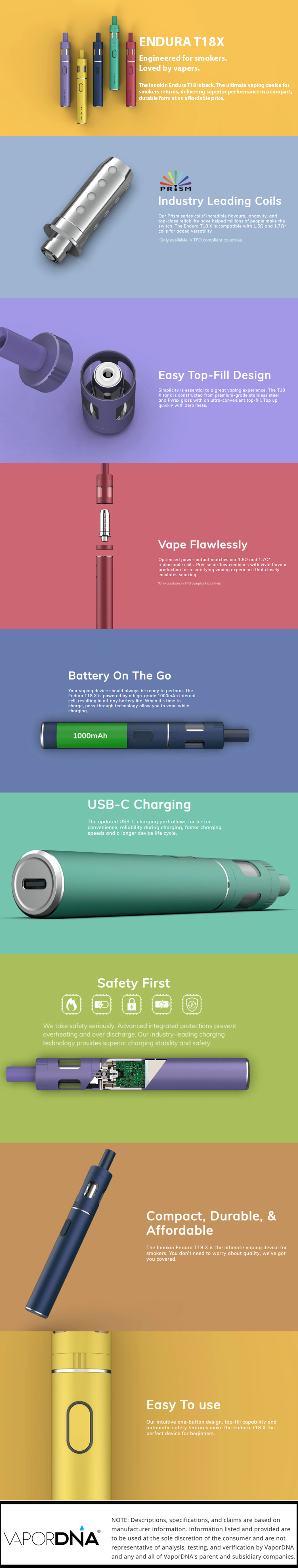 Innokin Endura T18-X Infographic