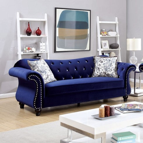 blue sofa