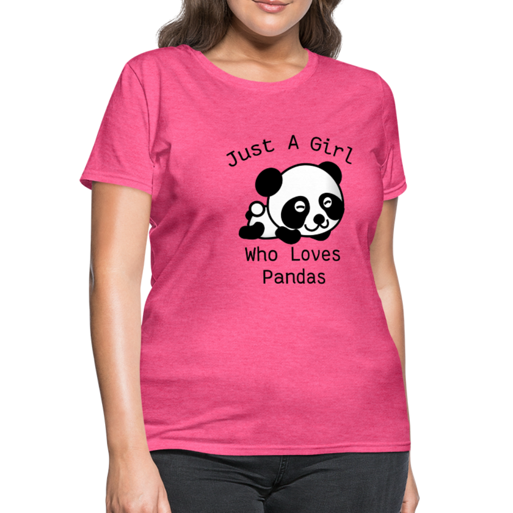 Just A Girl Who Loves Pandas Women S T Shirt Ebay