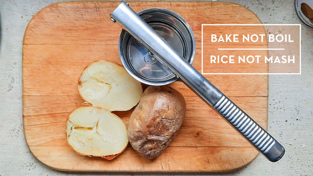 bake potatoes for making gnocchi