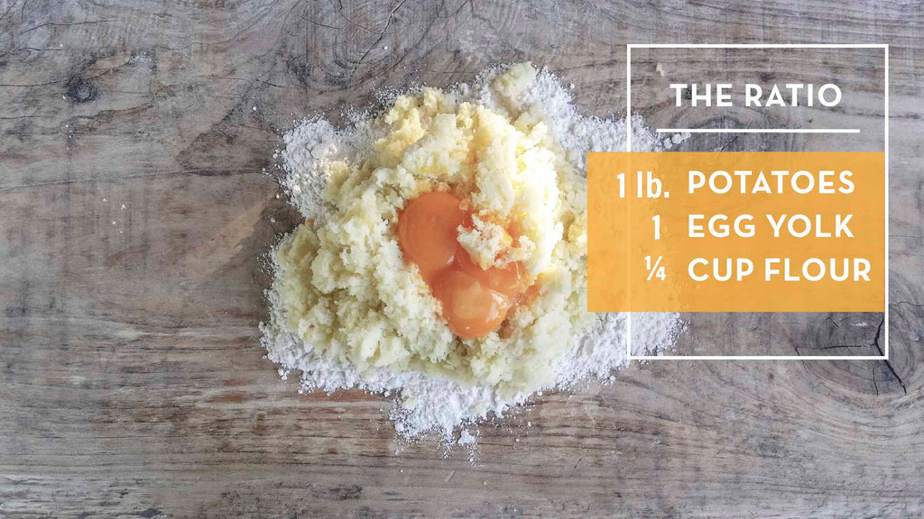 how much flour do you add to gnocchi