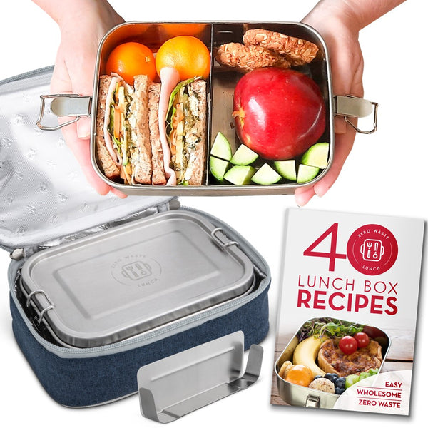 Stainless Steel Lunch Box (1200ml) Recipe Book + Cooler Bag – Country  Trading Co.