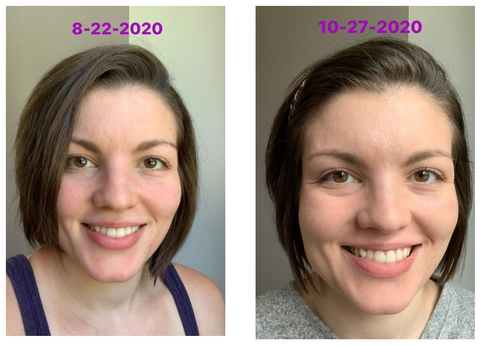 Primal Life Organics Carrot Seed Cleanser before and after