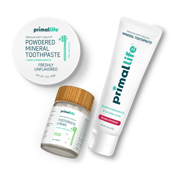 Primal Life Organics Toothpowder, Toothpaste, Toothpaste chews