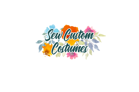 sew custom costumes floral logo