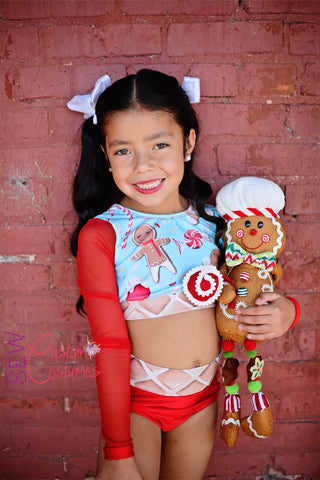 christmas dancewear dance dancer gingerbread photo photography prop