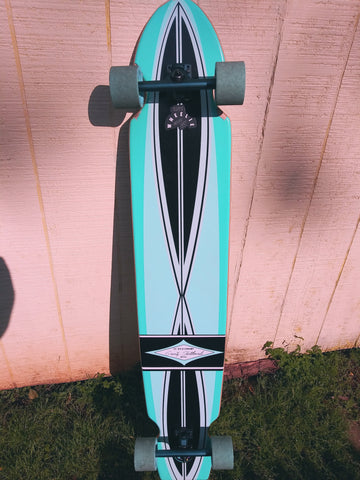 blue gravity longboard Ed Economy