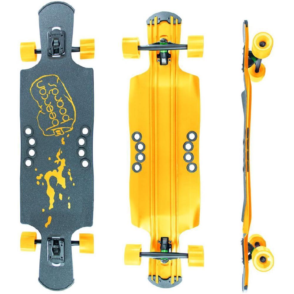 Beercan Yellow 40" Kegger Drop Through Longboard Longboards USA