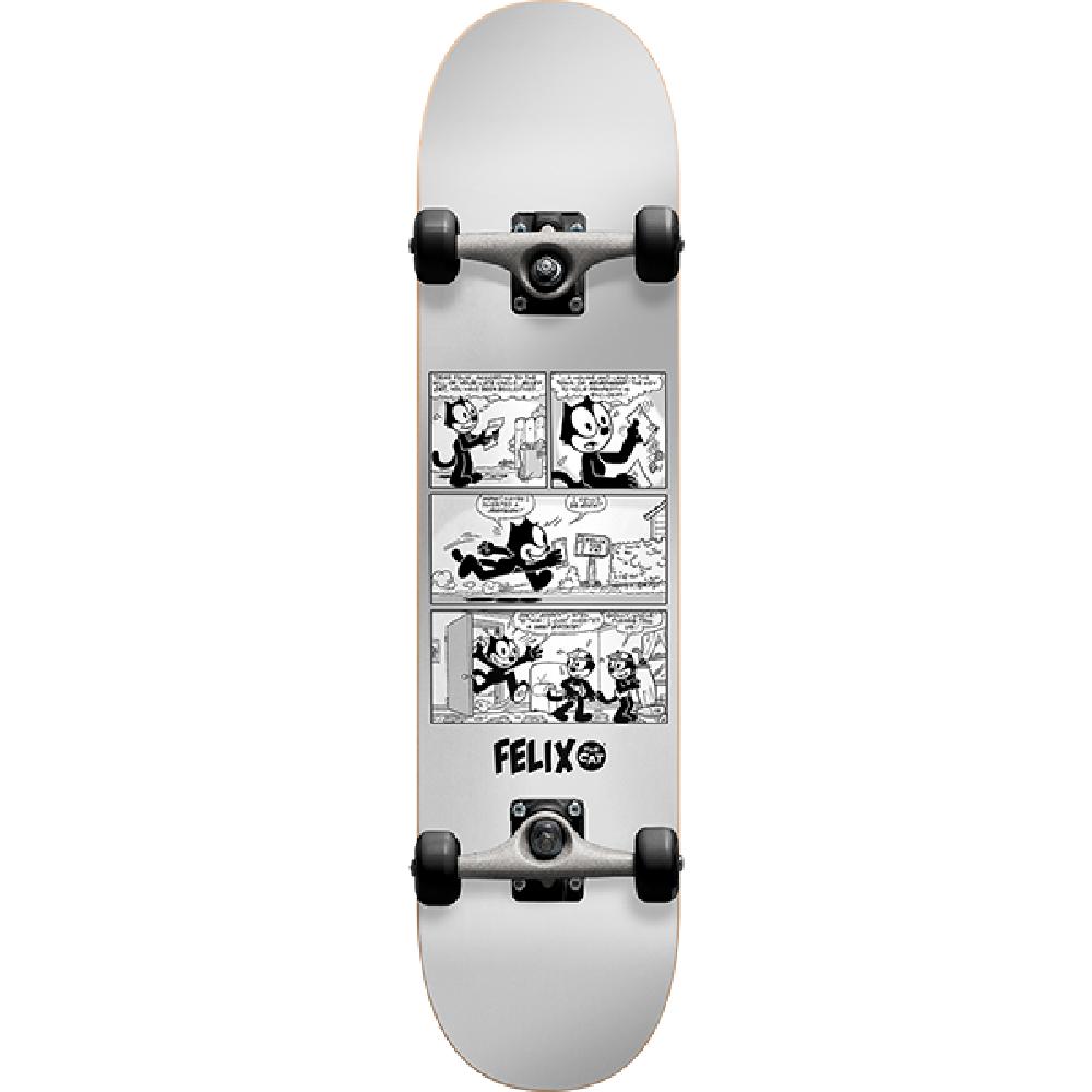 Leidinggevende Automatisch vlinder Darkstar Felix News Silver 7.875" Skateboard – Longboards USA