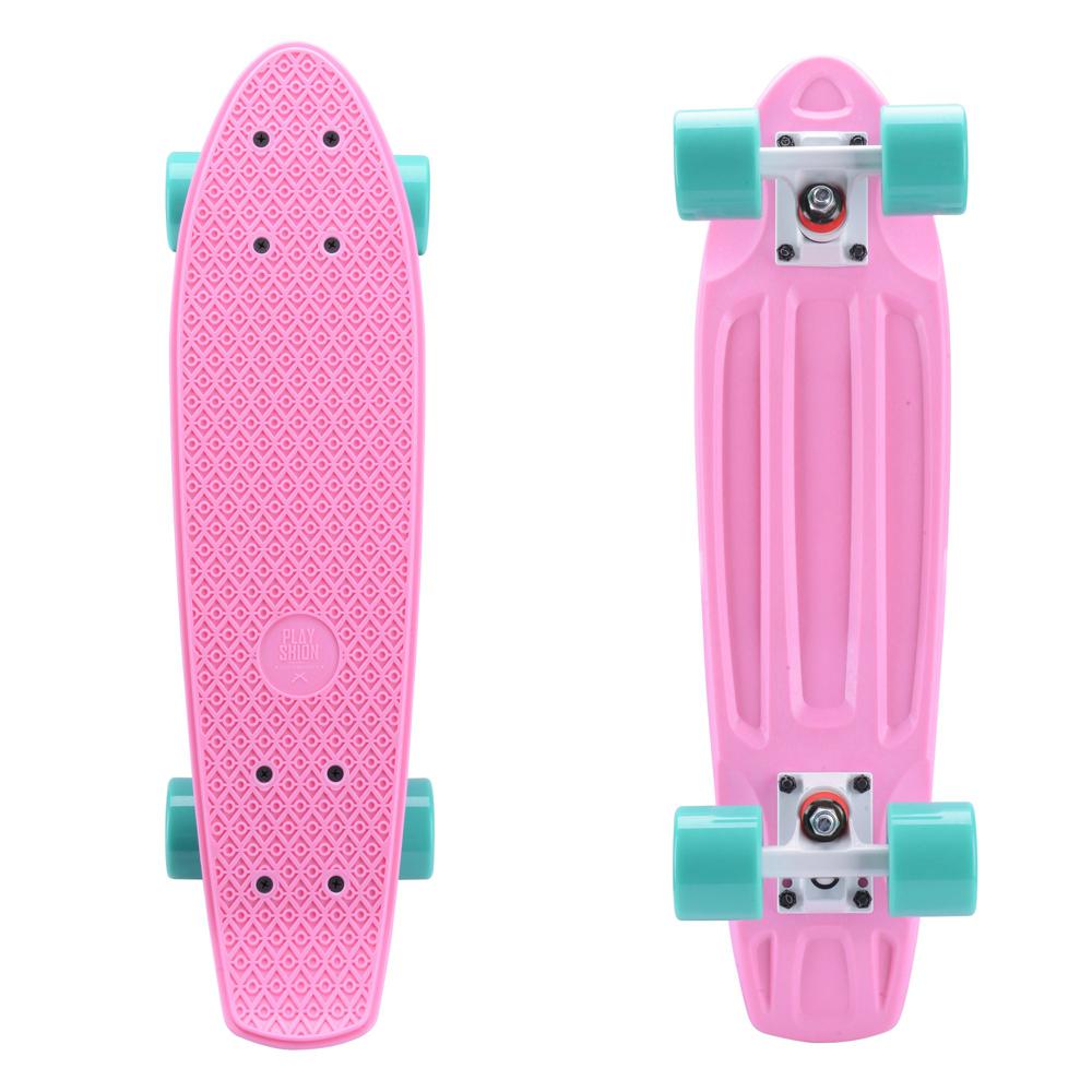 zaad Derbevilletest cruise Fun Pink 22" Mini Cruiser Skateboard for Kids – Longboards USA