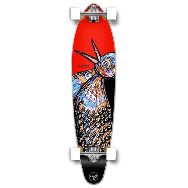 Punked Bird 40 inches Red Kicktail Longboard - Longboards USA