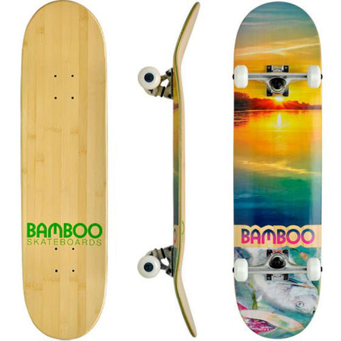 Bamboo Skateboards Planche de Skate Vierge - Pop - Force - Durabilité  (8.25)