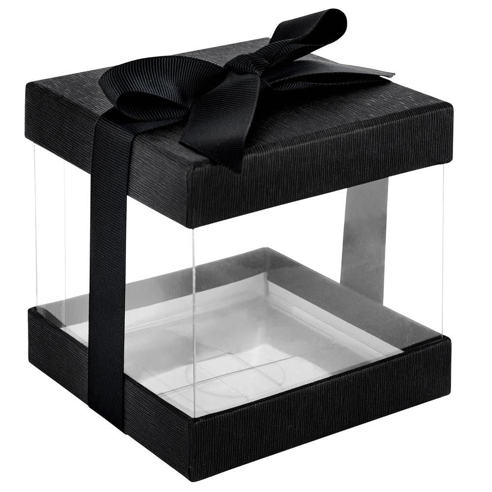Wholesale Set of 3 Gift Box, Black Box with Lid, Cream Ribbon for your  store - Faire