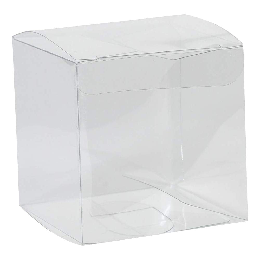 Hammont Clear PET Plastic Storage Boxes (8 Pack) 6x6x2.5 - Transparent  Gift Boxes, Empty Containers Packing Box for Party Favors Ideal for  Cookies